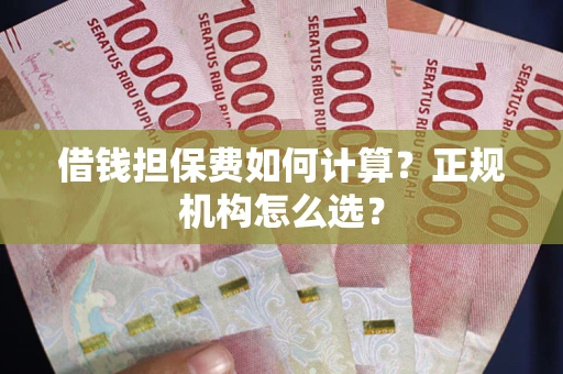济南借钱担保费如何计算？正规机构怎么选？