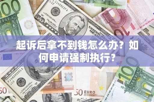 济南起诉后拿不到钱怎么办？如何申请强制执行？