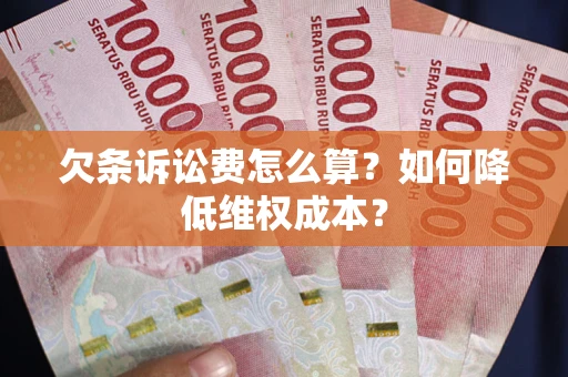 济南欠条诉讼费怎么算？如何降低维权成本？