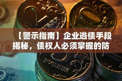 济南【警示指南】企业逃债手段揭秘，债权人必须掌握的防坑宝典