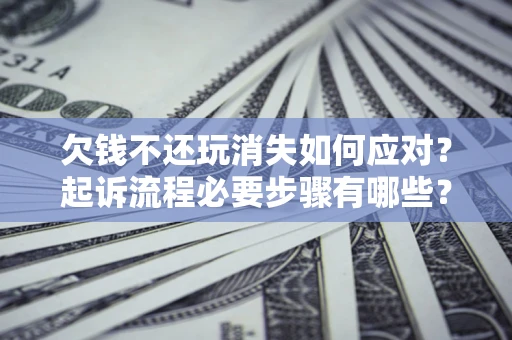 济南欠钱不还玩消失如何应对？起诉流程必要步骤有哪些？